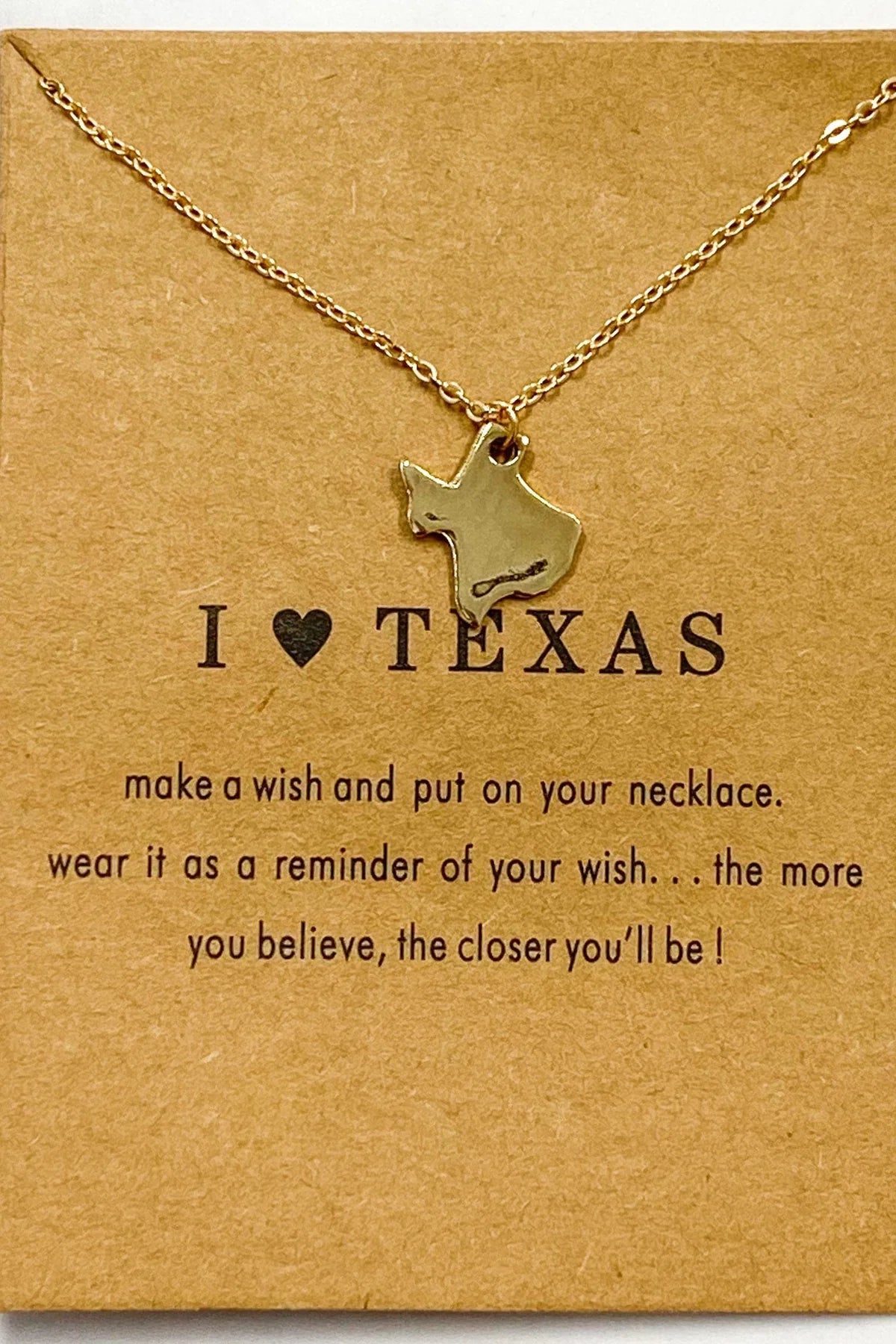 Texas Necklace: Gold